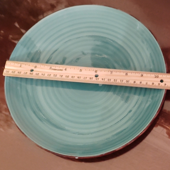 🆕Turquoise Ceramic Dinner Plates Set of 4 - Picture 11 of 15